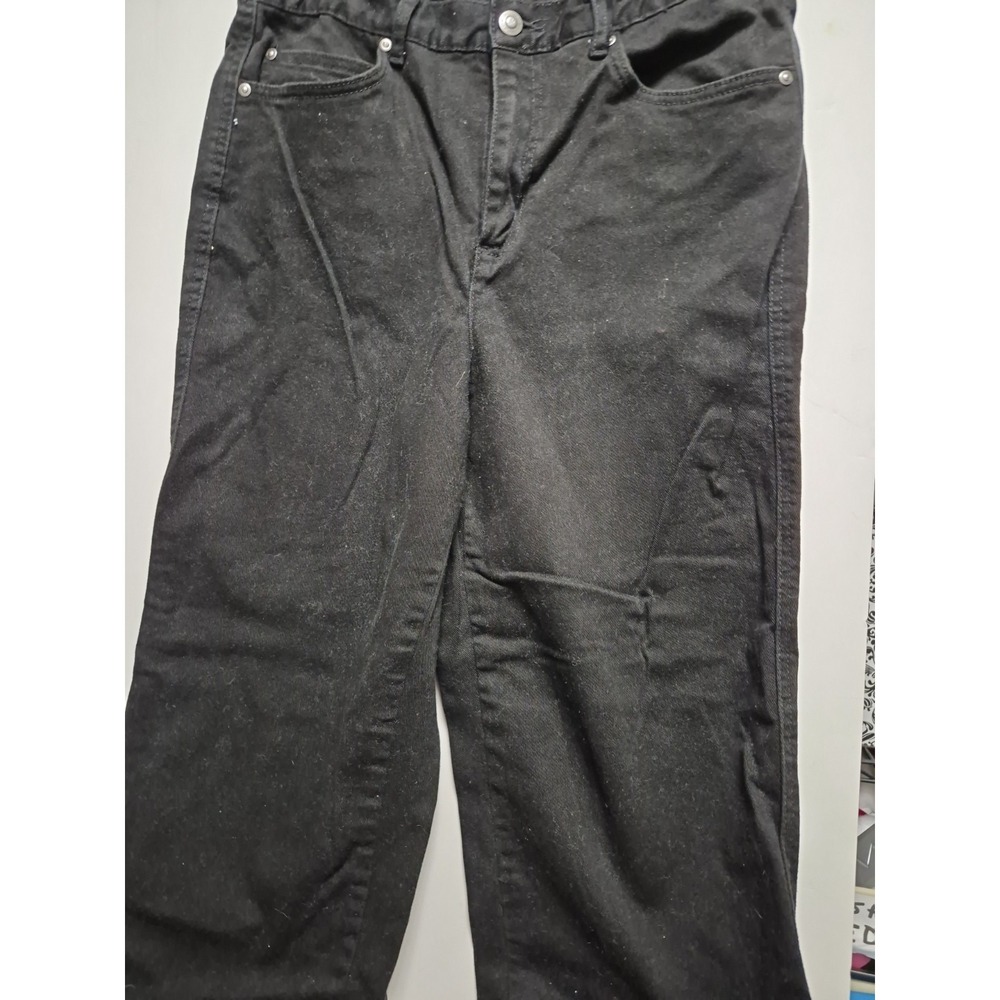 Women's JM Collection Black Jeans, Size 10 S  Straight Leg 5 POCKETS